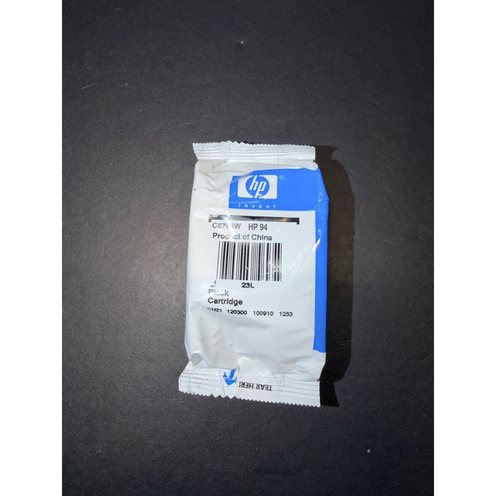 HP 94 Black Ink Cartridge C8765W Genuine OEM Factory Sealed Wrapper